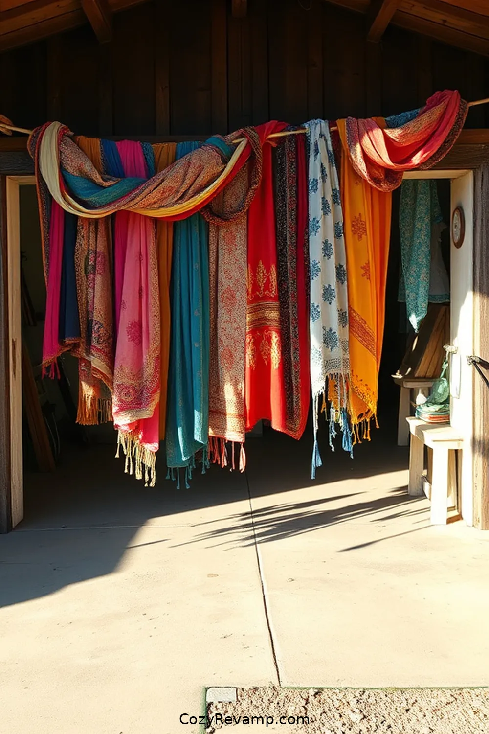 21 Ways to Create a Bohemian Garage With Upcycled Fabric Material 6 Fabric Garland for a Fun Atmosphere for 21 Ways to Create a Bohemian Garage With Upcycled Fabric Material