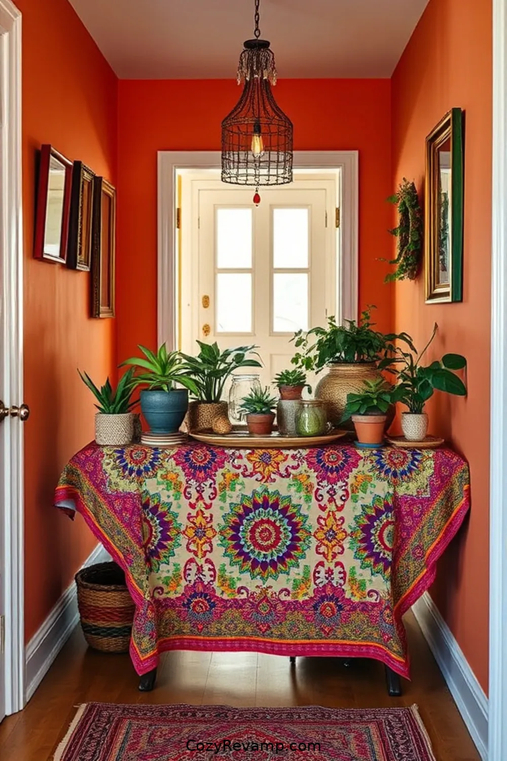 21 Ways to Create a Bohemian Hallway With Upcycled Fabric Material 21 Upcycled Fabric Table for 21 Ways to Create a Bohemian Hallway With Upcycled Fabric Material
