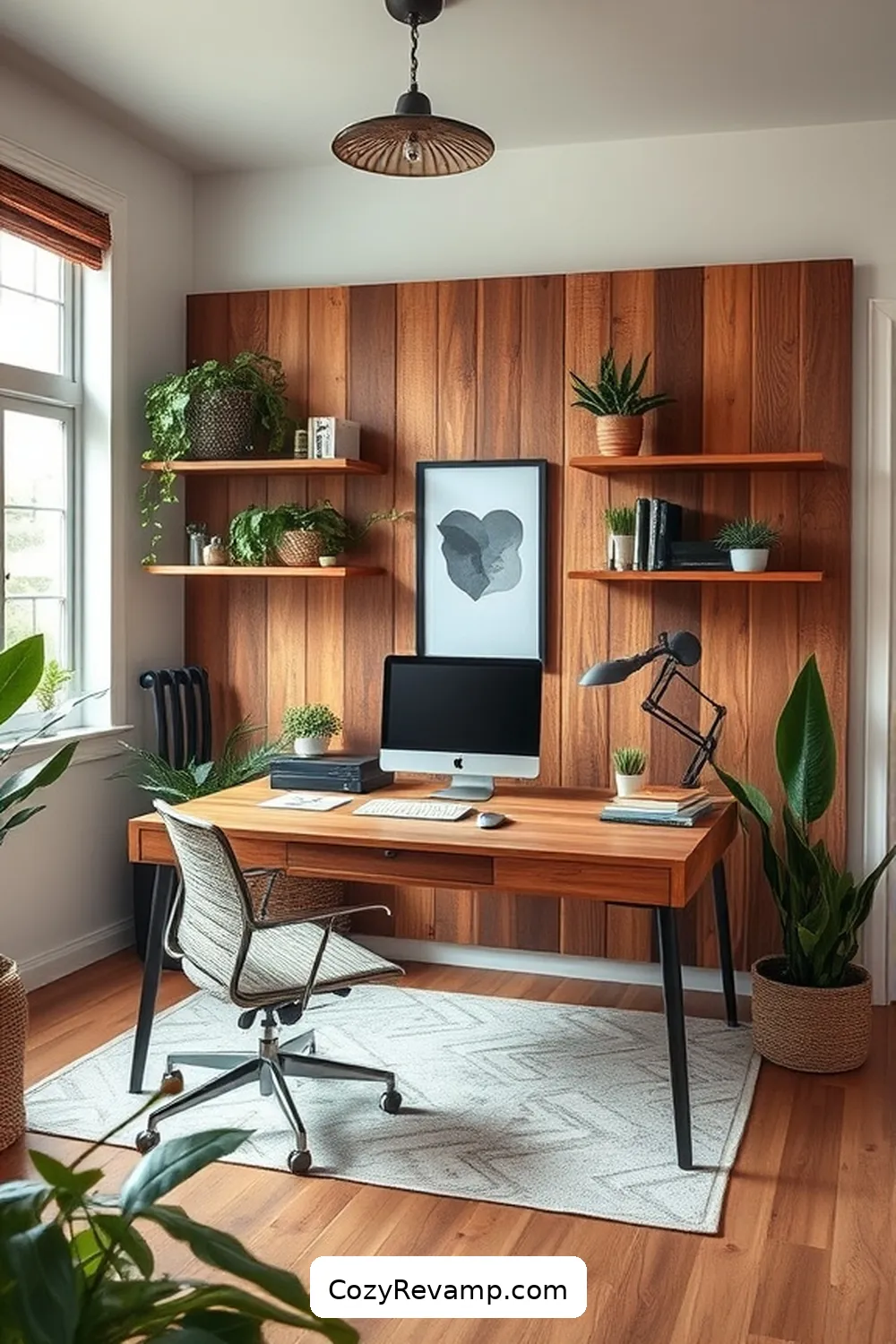 21 Ways to Create a Mid-Century Modern Home Office With Reclaimed Materials 16 Create a Multi-Functional Space With Vintage Dividers for 21 Ways to Create a Mid-Century Modern Home Office With Reclaimed Materials