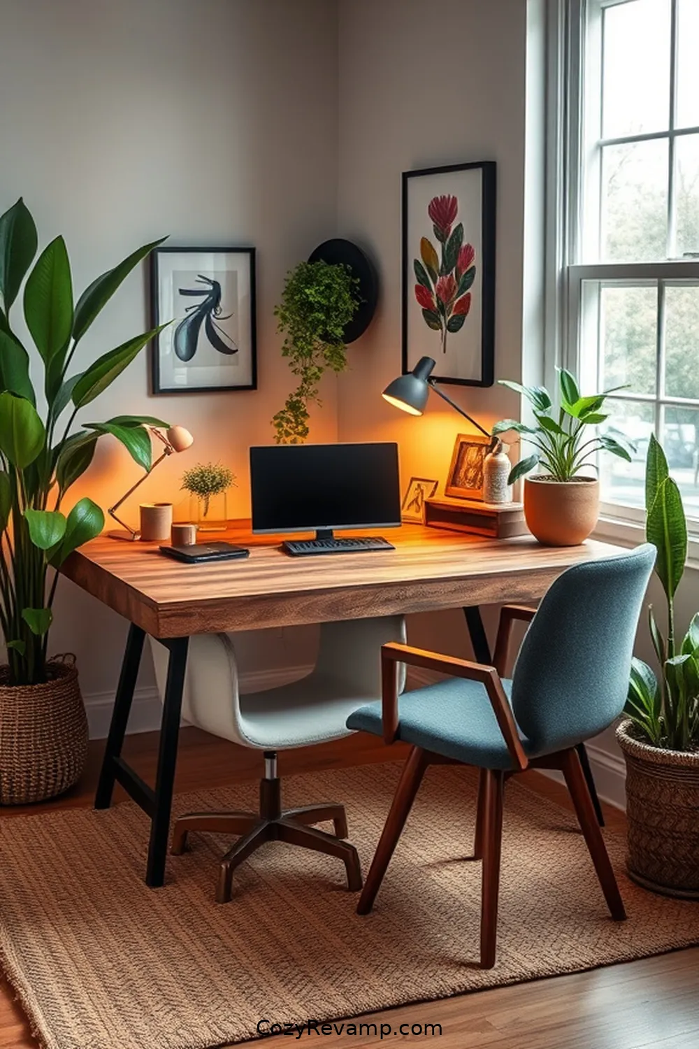 21 Ways to Create a Mid-Century Modern Home Office With Reclaimed Materials 2 Incorporate Reclaimed Wood Desks for 21 Ways to Create a Mid-Century Modern Home Office With Reclaimed Materials