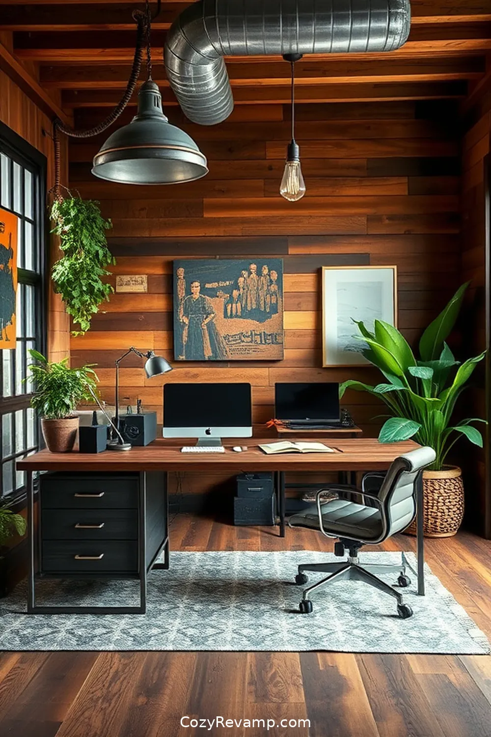 21 Ways to Create a Mid-Century Modern Home Office With Reclaimed Materials 12 Integrate Reclaimed Metal Elements for 21 Ways to Create a Mid-Century Modern Home Office With Reclaimed Materials