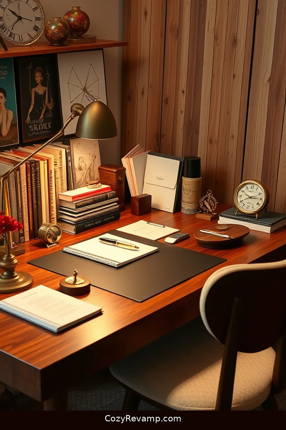 21 Ways to Create a Mid-Century Modern Home Office With Reclaimed Materials 22 Style Your Desk With Vintage Stationery and Accessories for 21 Ways to Create a Mid-Century Modern Home Office With Reclaimed Materials