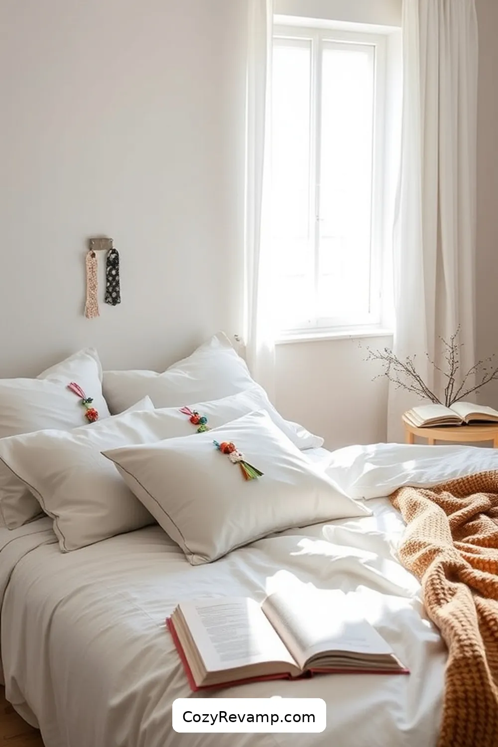 21 Ways to Style Your Minimalist Bedroom With Upcycled Fabric Material 19 DIY Fabric Bookmarks for 21 Ways to Style Your Minimalist Bedroom With Upcycled Fabric Material