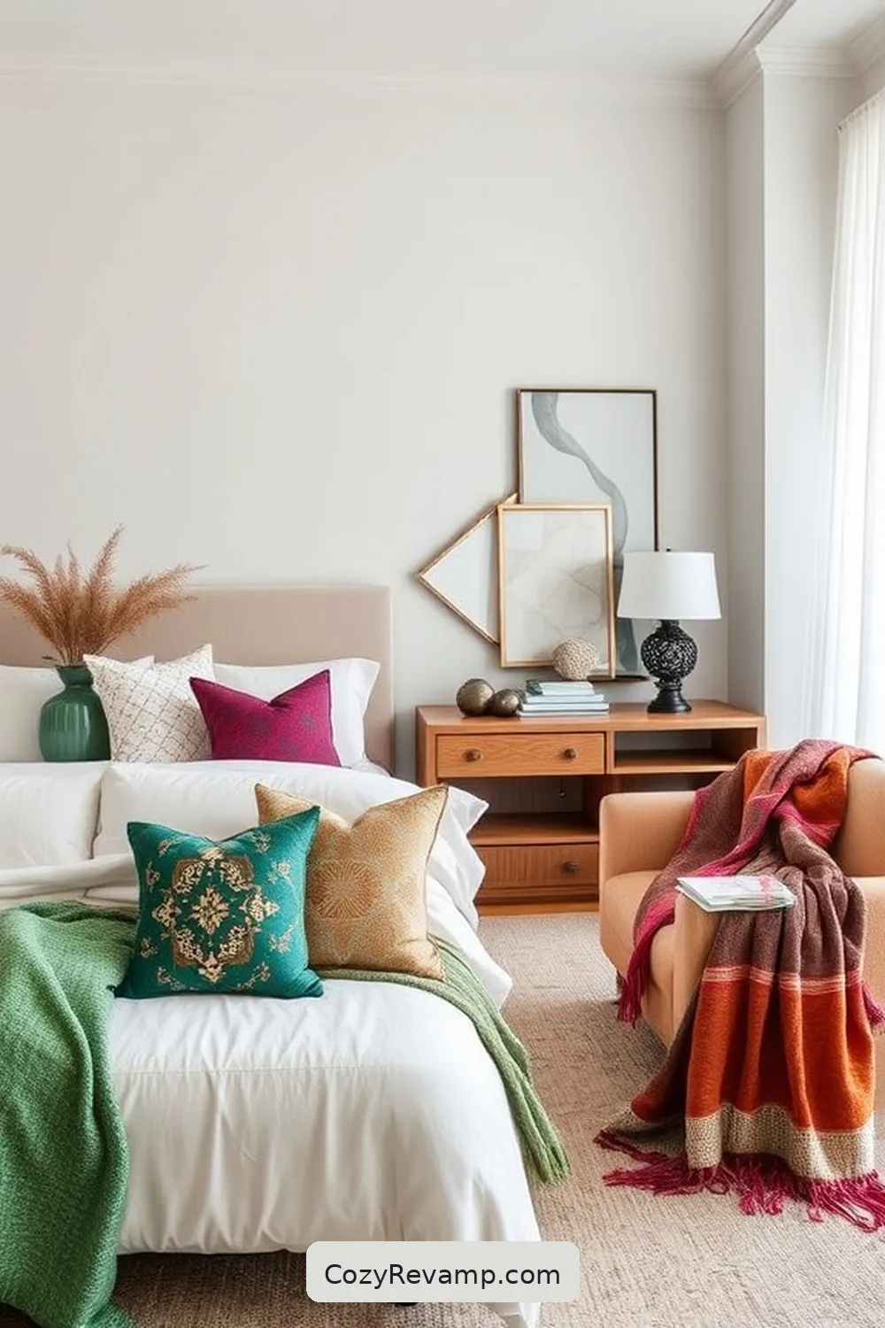 21 Ways to Style Your Minimalist Bedroom With Upcycled Fabric Material 21 Fabric Accents on Furniture for 21 Ways to Style Your Minimalist Bedroom With Upcycled Fabric Material