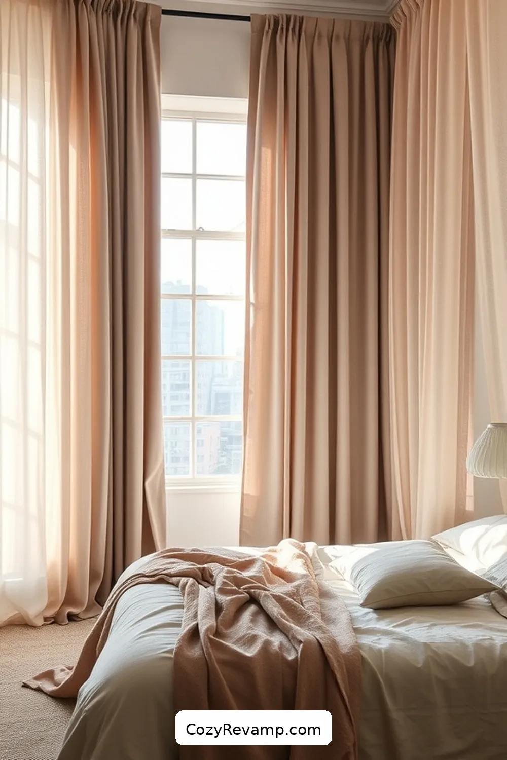 21 Ways to Style Your Minimalist Bedroom With Upcycled Fabric Material 8 Upcycled Curtains for Privacy for 21 Ways to Style Your Minimalist Bedroom With Upcycled Fabric Material