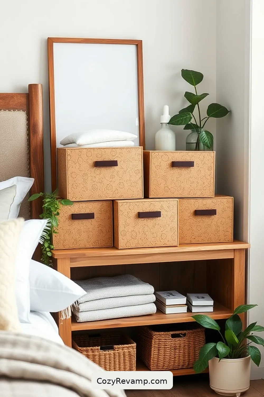 21 Ways to Use Cork Material in Your Modern Farmhouse Bedroom 15 Cork Storage Boxes for Organizing Essentials for 21 Ways to Use Cork Material in Your Modern Farmhouse Bedroom