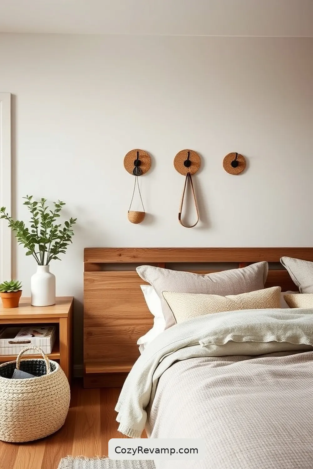 21 Ways to Use Cork Material in Your Modern Farmhouse Bedroom 18 Cork Wall Hooks for Practical Decor for 21 Ways to Use Cork Material in Your Modern Farmhouse Bedroom