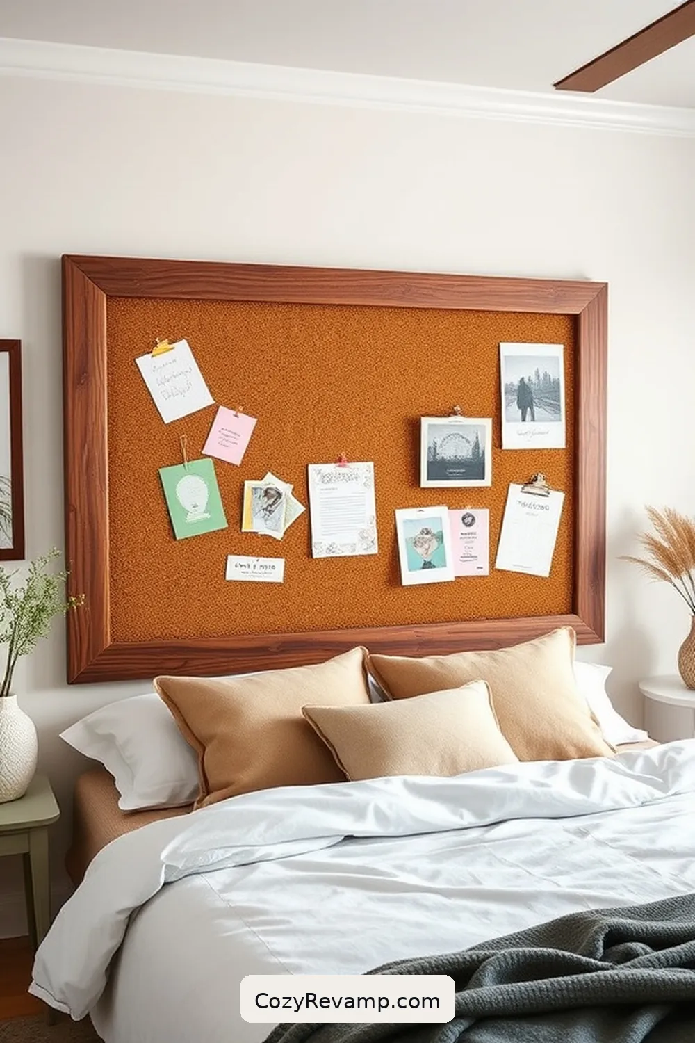 21 Ways to Use Cork Material in Your Modern Farmhouse Bedroom 3 Stylish Cork Bulletin Board for Notes and Inspiration for 21 Ways to Use Cork Material in Your Modern Farmhouse Bedroom