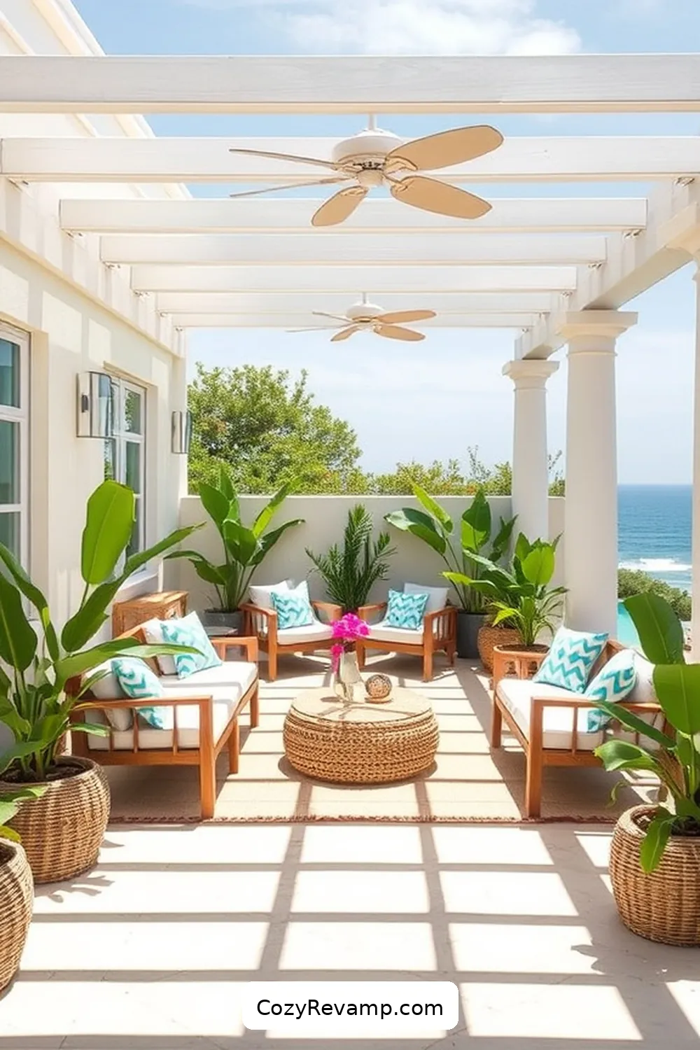 22 Essential Elements for a Coastal Outdoor Patio With Natural Fibers 14 13. Coastal Color Palette for 22 Essential Elements for a Coastal Outdoor Patio With Natural Fibers