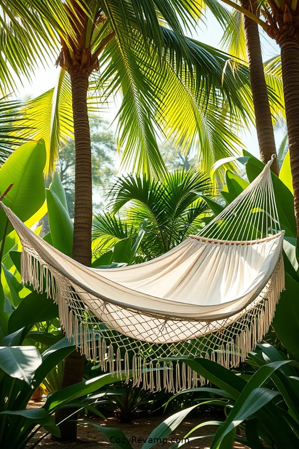 22 Essential Elements for a Coastal Outdoor Patio With Natural Fibers 19 18. Hammocks Made of Cotton for 22 Essential Elements for a Coastal Outdoor Patio With Natural Fibers