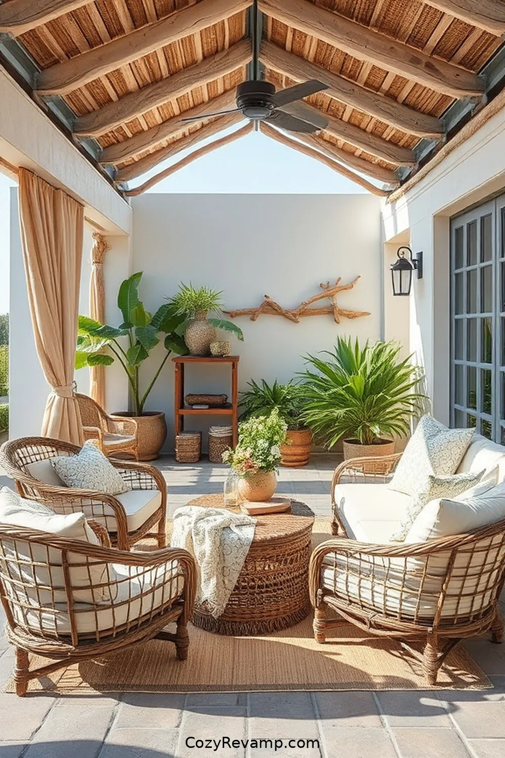 22 Essential Elements for a Coastal Outdoor Patio With Natural Fibers 9 8. Driftwood Decor for 22 Essential Elements for a Coastal Outdoor Patio With Natural Fibers