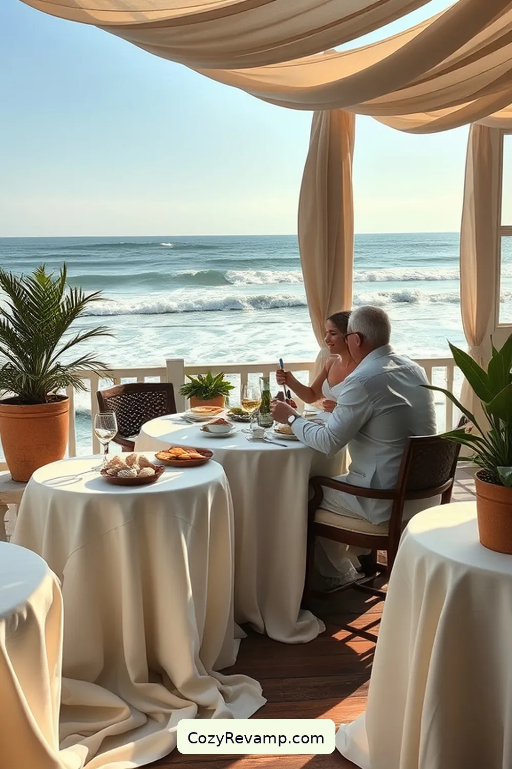 22 Essential Elements for a Coastal Outdoor Patio With Natural Fibers 10 9. Linen Tablecloths for 22 Essential Elements for a Coastal Outdoor Patio With Natural Fibers