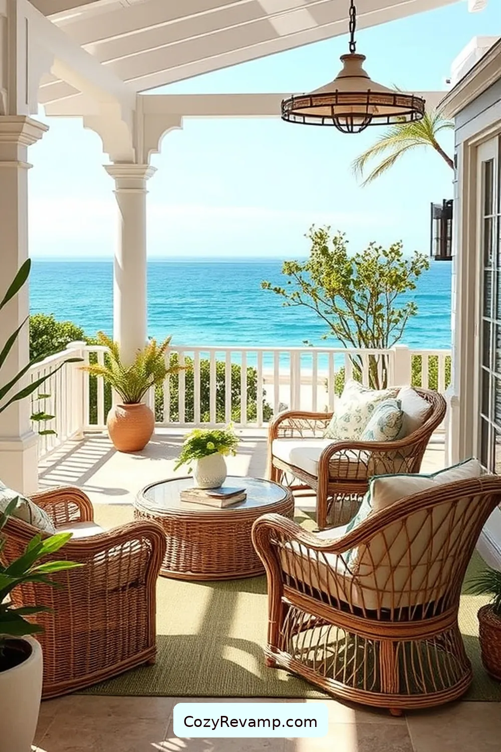 22 Essential Elements for a Coastal Outdoor Patio With Natural Fibers 2 Wicker Furniture for 22 Essential Elements for a Coastal Outdoor Patio With Natural Fibers