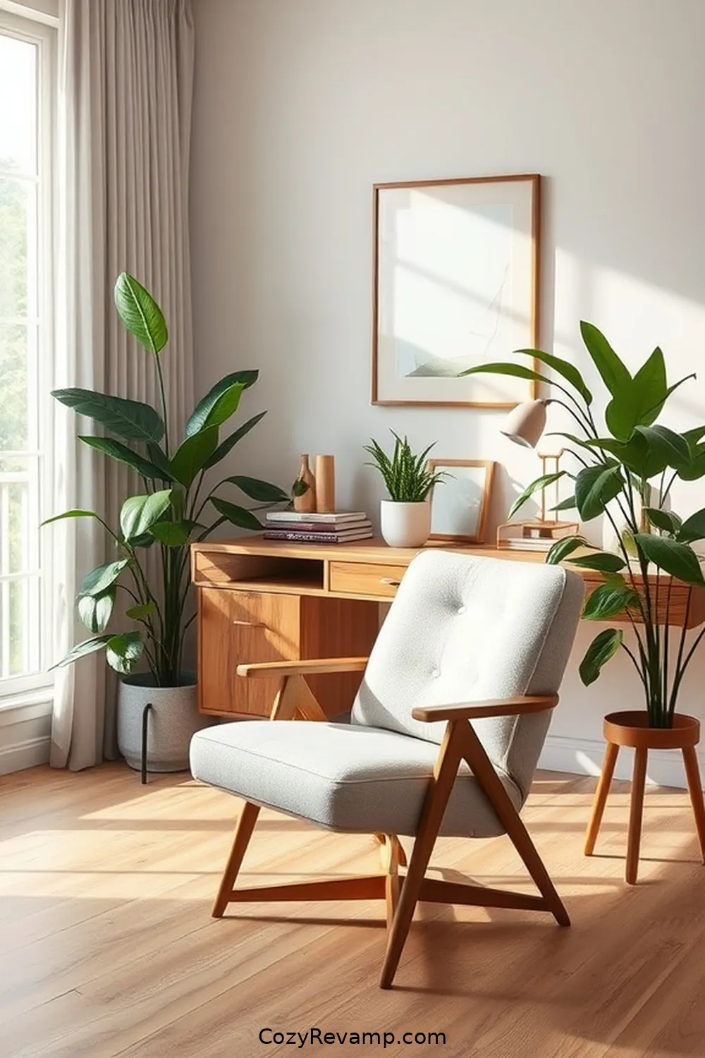 22 Essential Elements for a Mid-Century Modern Home Office With Organic Cotton Material 4 Incorporate Organic Cotton Upholstery for 22 Essential Elements for a Mid-Century Modern Home Office With Organic Cotton Material