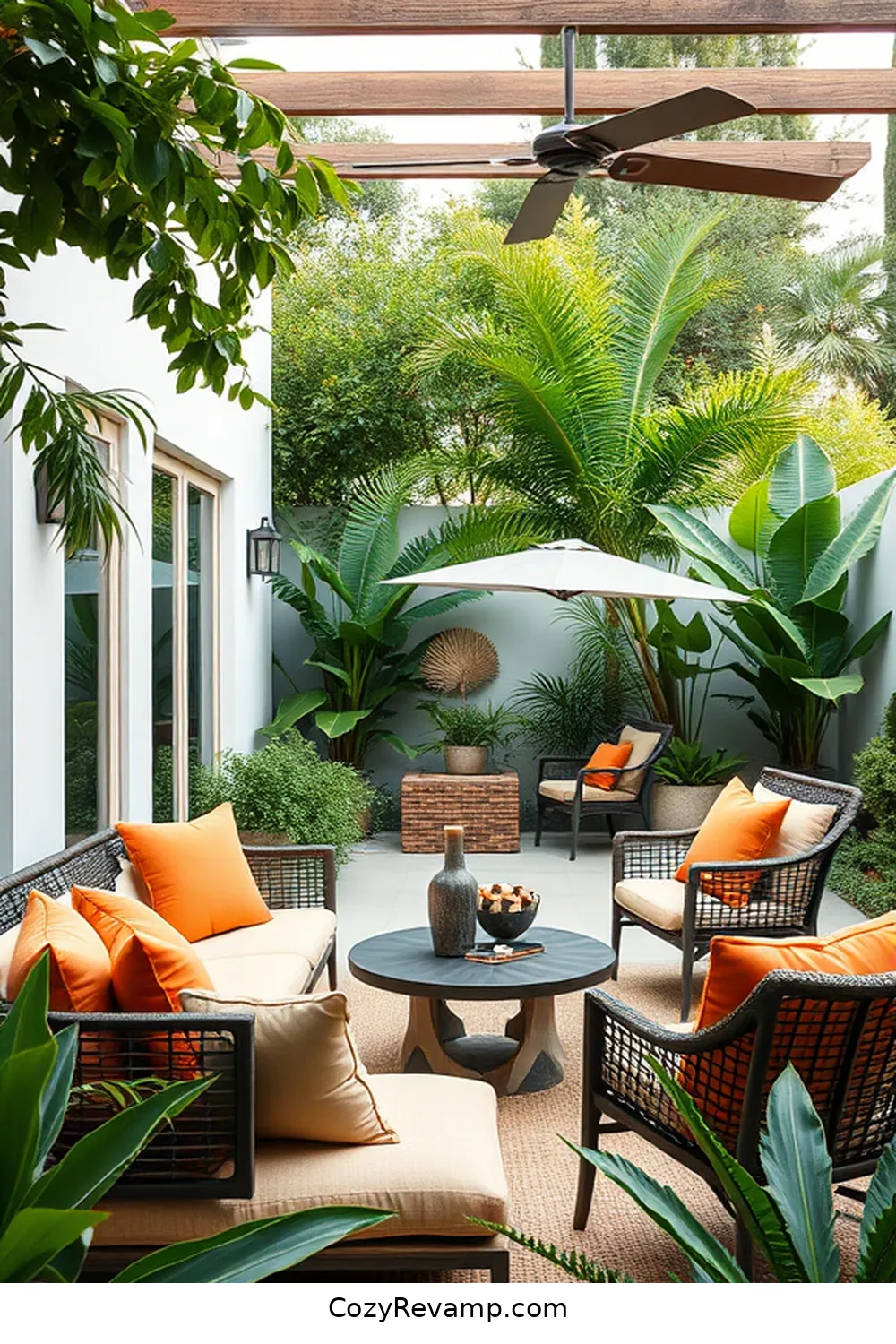 22 Essential Elements for a Mid-Century Modern Outdoor Patio With Natural Fibers 7 Choosing Outdoor Cushions With Natural Fabrics for 22 Essential Elements for a Mid-Century Modern Outdoor Patio With Natural Fibers