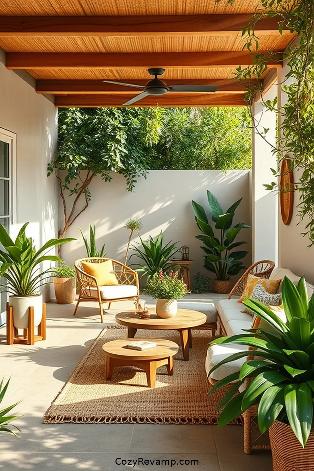 22 Essential Elements for a Mid-Century Modern Outdoor Patio With Natural Fibers 10 Using Jute or Sisal for Textiles for 22 Essential Elements for a Mid-Century Modern Outdoor Patio With Natural Fibers