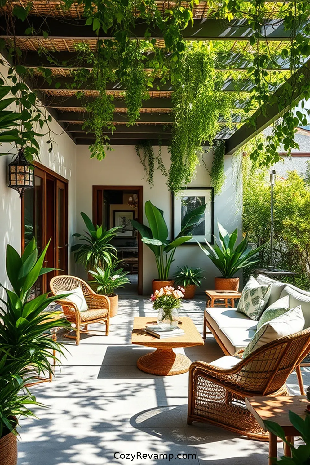 22 Essential Elements for a Mid-Century Modern Outdoor Patio With Natural Fibers 23 Utilizing Greenery to Enhance the Space for 22 Essential Elements for a Mid-Century Modern Outdoor Patio With Natural Fibers
