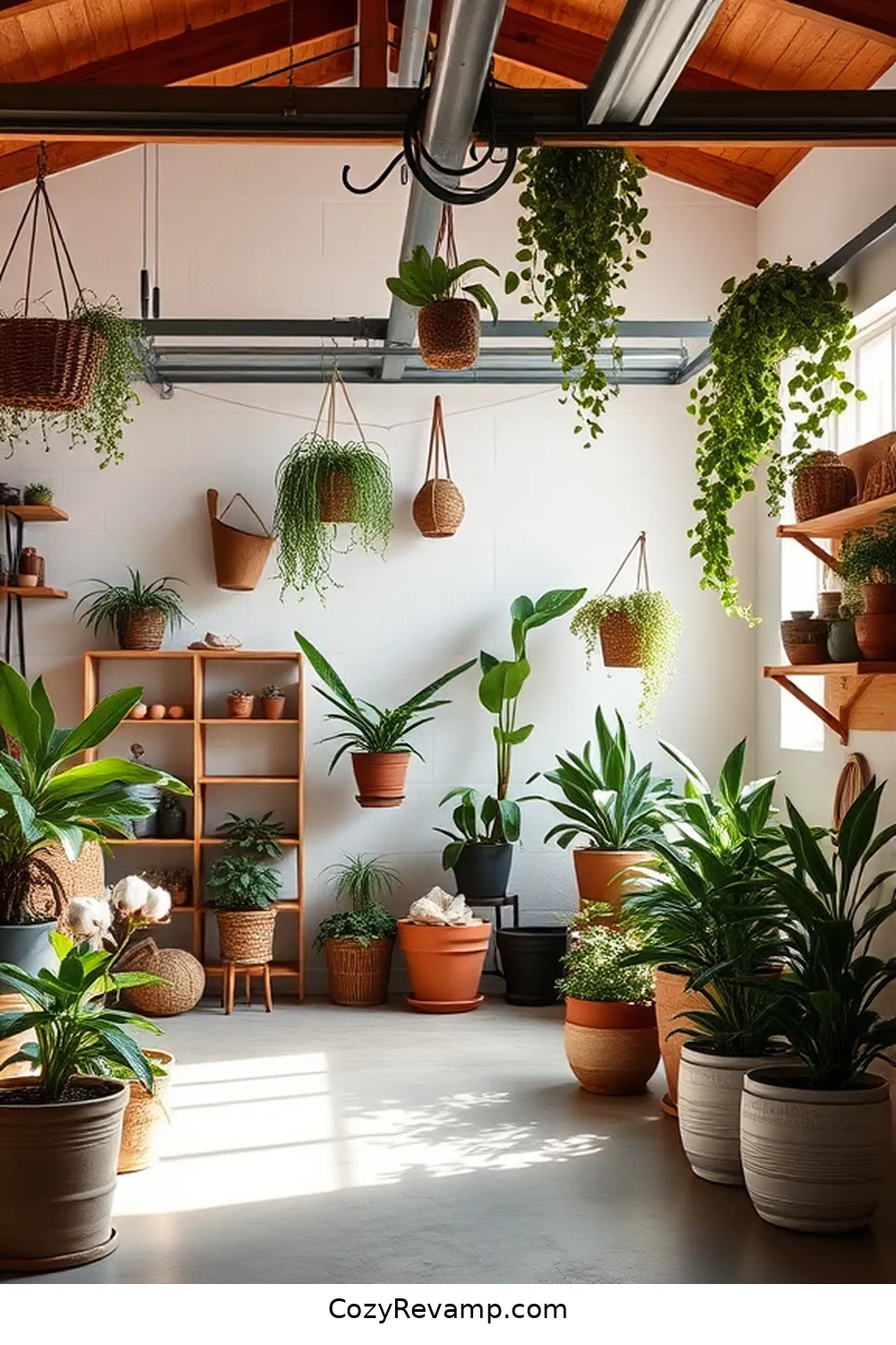 22 Essential Elements of Modern Farmhouse Garage Design With Organic Cotton Material 11 Potted Indoor Plants for 22 Essential Elements of Modern Farmhouse Garage Design With Organic Cotton Material