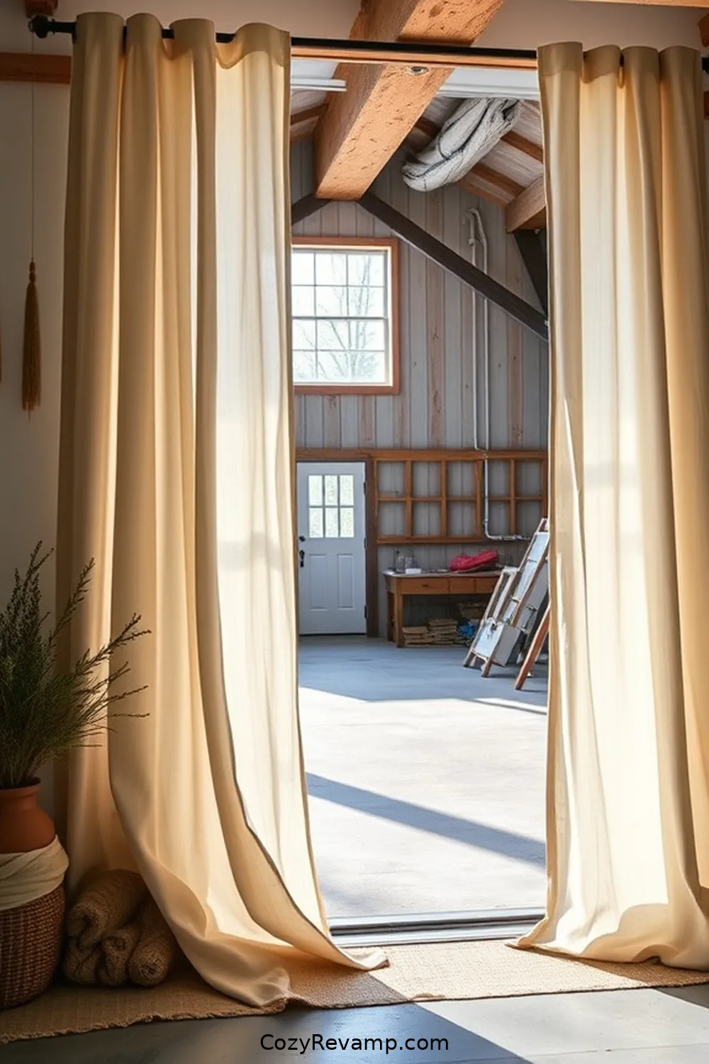 22 Essential Elements of Modern Farmhouse Garage Design With Organic Cotton Material 14 Soft Cotton Drapes for 22 Essential Elements of Modern Farmhouse Garage Design With Organic Cotton Material