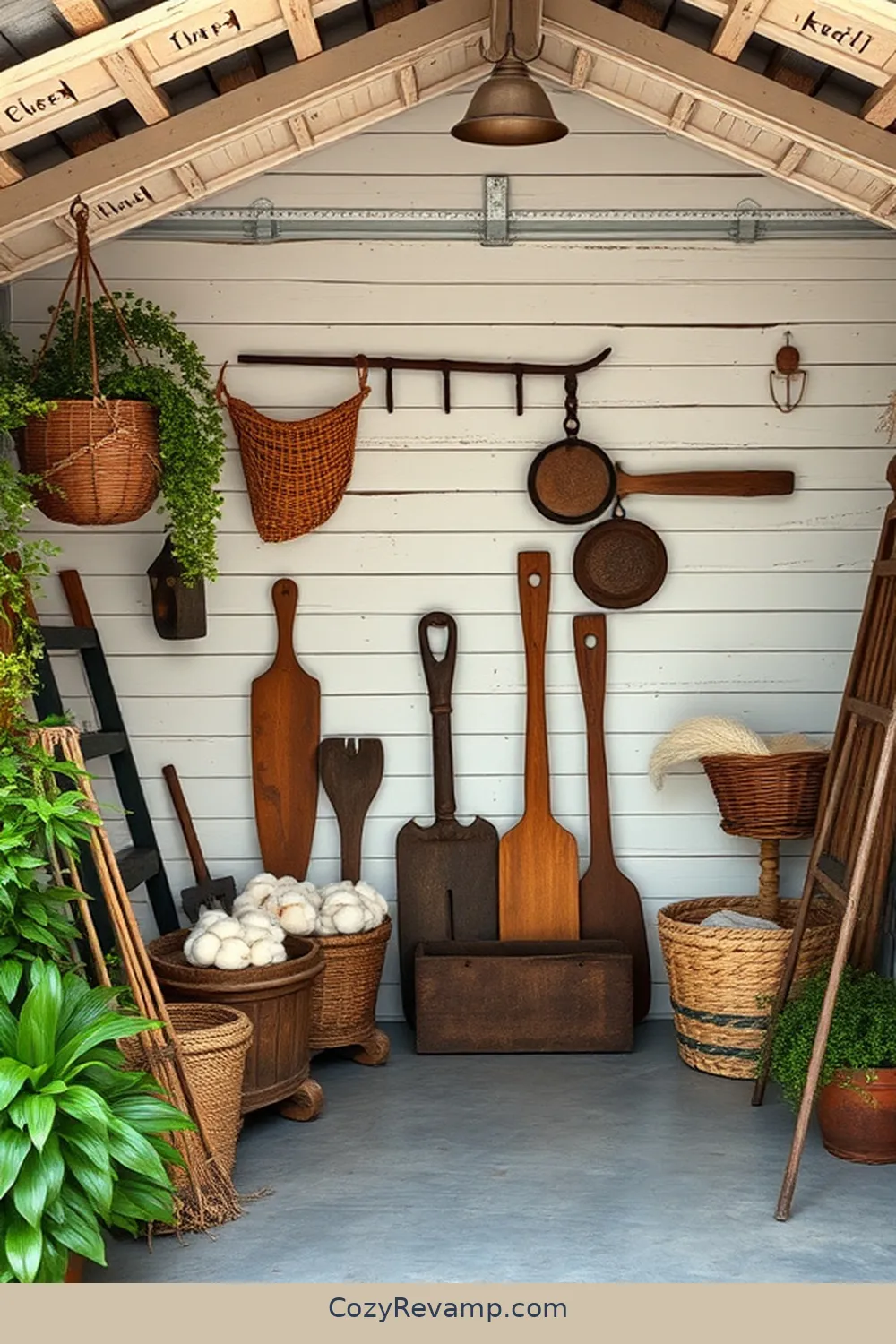 22 Essential Elements of Modern Farmhouse Garage Design With Organic Cotton Material 19 Vintage Farm Equipment Decor for 22 Essential Elements of Modern Farmhouse Garage Design With Organic Cotton Material