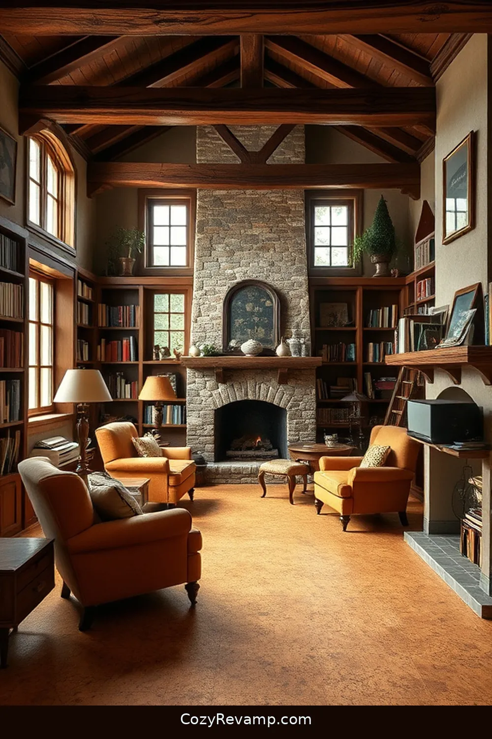 Choosing Cork Flooring for Warmth and Comfort for 22 Essential Elements of a Rustic Library With Cork Material