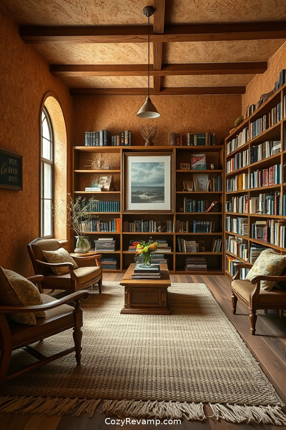 Selecting a Rustic Rug to Pair With Cork for 22 Essential Elements of a Rustic Library With Cork Material
