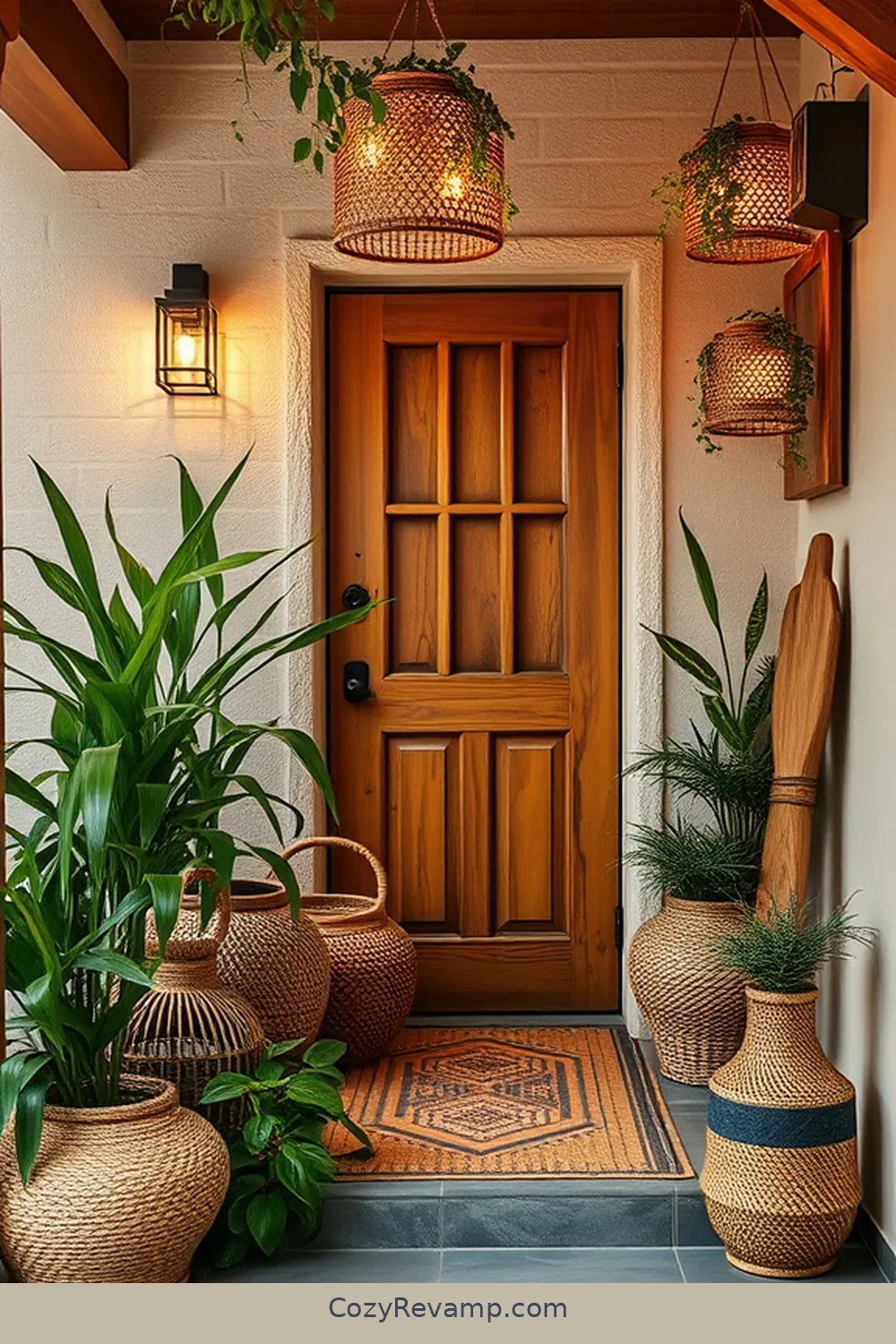 Bamboo Accessories for 22 Essential Materials for Bohemian Entryways With Solar-Powered Lights