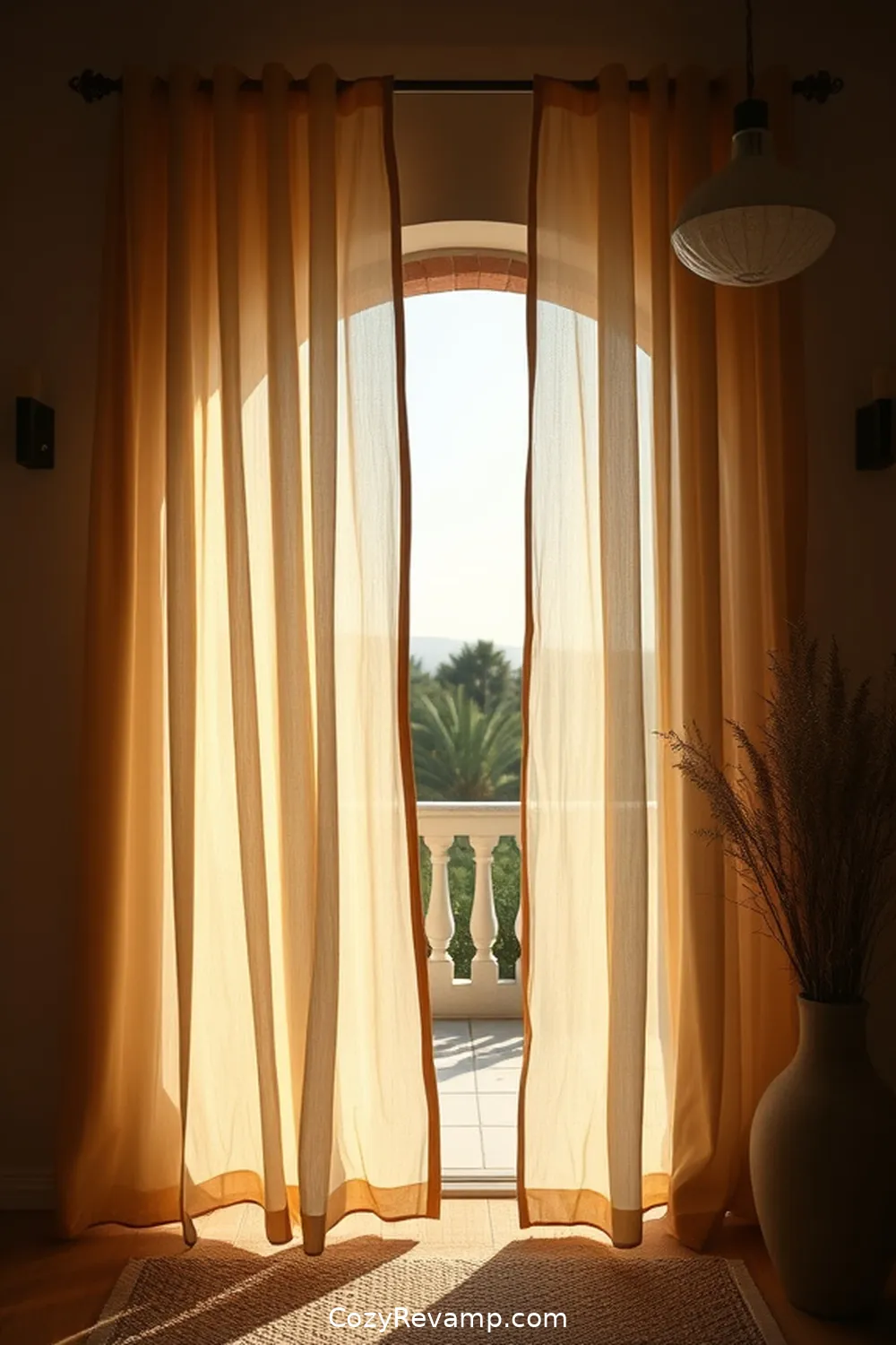 Natural Fiber Curtains for 22 Essential Materials for Bohemian Entryways With Solar-Powered Lights