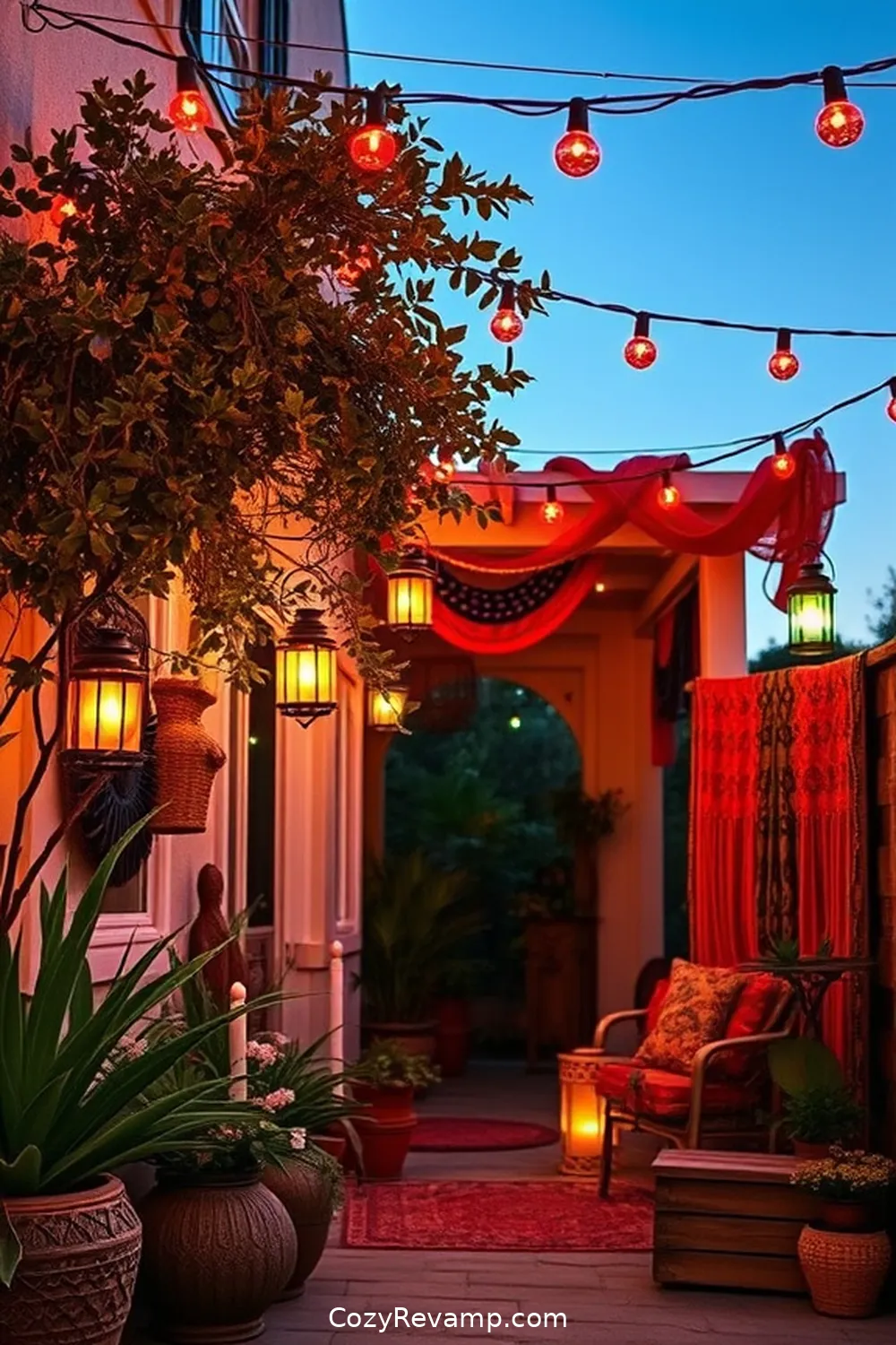 Solar-Powered String Lights for 22 Essential Materials for Bohemian Entryways With Solar-Powered Lights