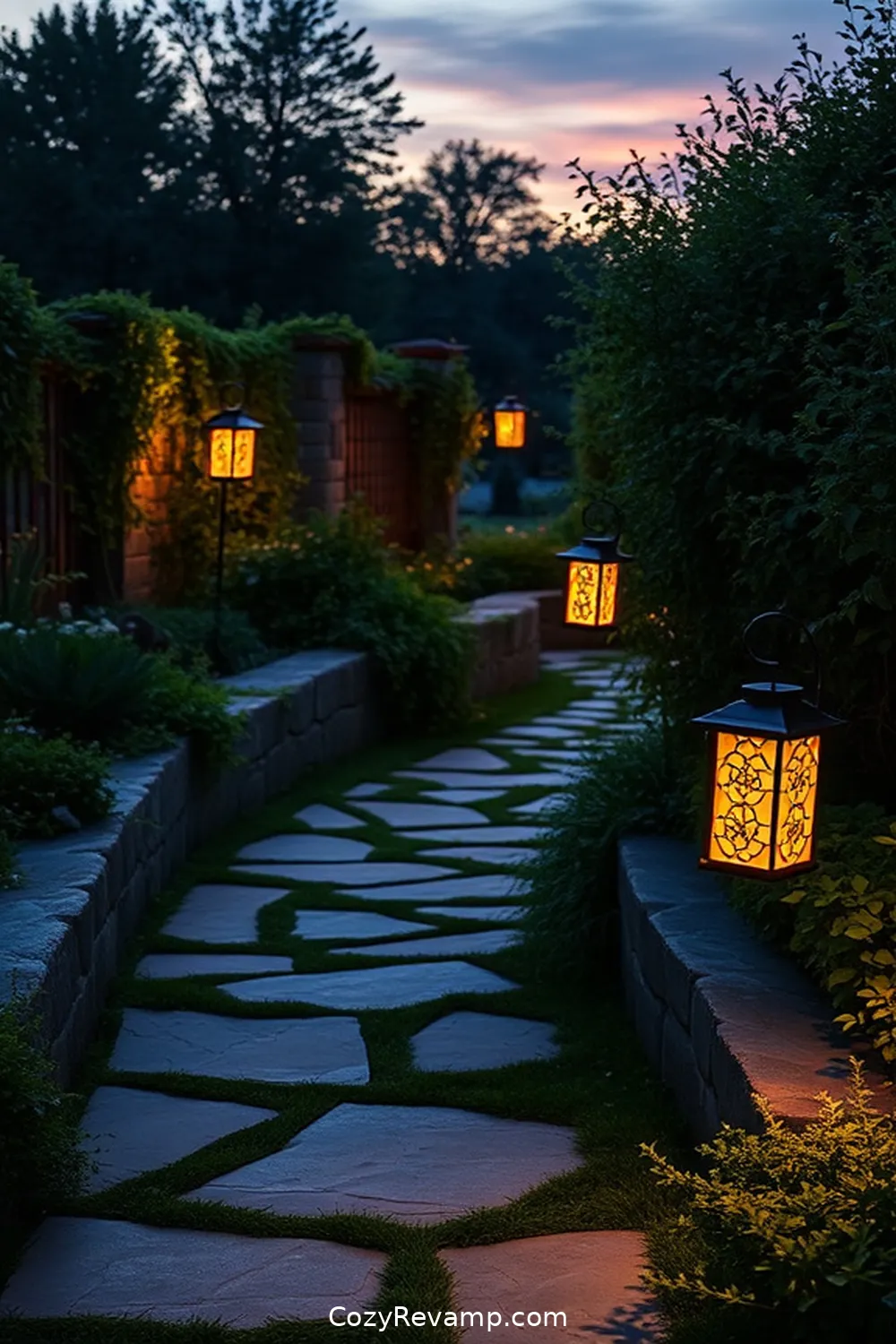 Stone Pathways for 22 Essential Materials for Bohemian Entryways With Solar-Powered Lights