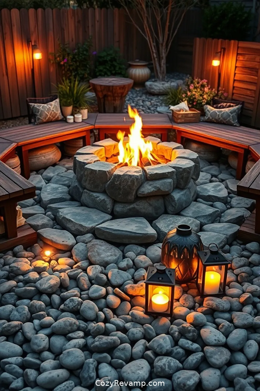 22 Essential Materials for Coastal Outdoor Patios With Solar-Powered Lights 13 Fire Pit Materials for 22 Essential Materials for Coastal Outdoor Patios With Solar-Powered Lights