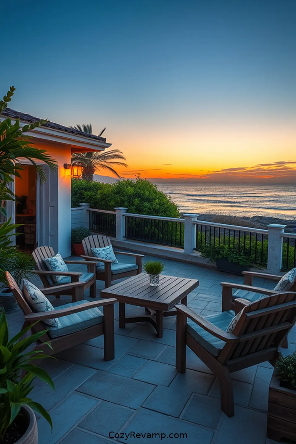 22 Essential Materials for Coastal Outdoor Patios With Solar-Powered Lights 8 Recycled Plastic Lumber for 22 Essential Materials for Coastal Outdoor Patios With Solar-Powered Lights