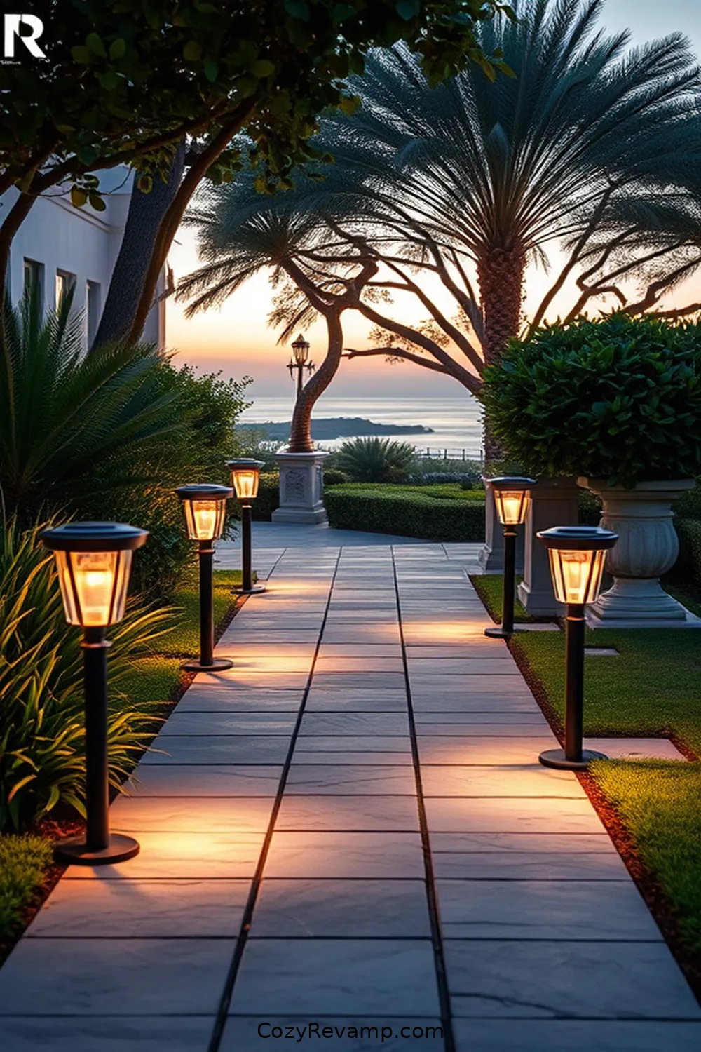 22 Essential Materials for Coastal Outdoor Patios With Solar-Powered Lights 19 Solar-Powered Pathway Lights for 22 Essential Materials for Coastal Outdoor Patios With Solar-Powered Lights