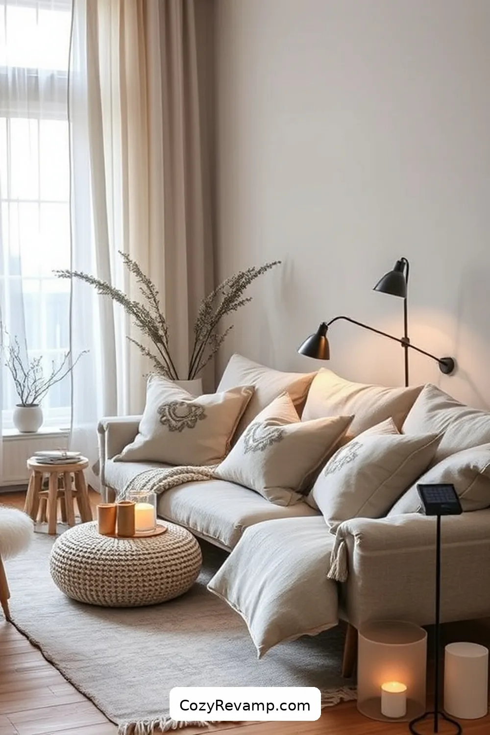 Linen Fabrics for 22 Essential Materials for a Scandinavian Living Room With Solar Powered Lights