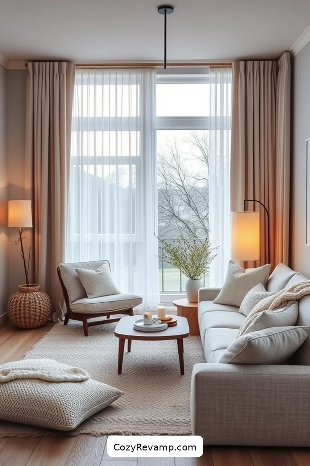 Soft Textiles for 22 Essential Materials for a Scandinavian Living Room With Solar Powered Lights