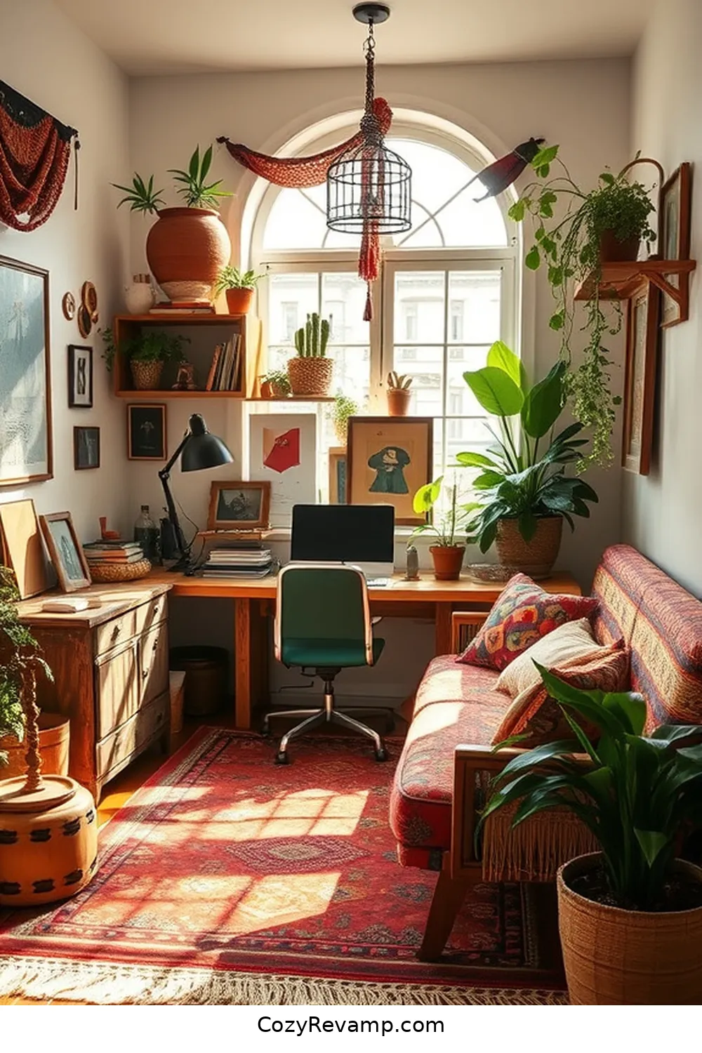 Embrace Unique Reclaimed Furniture for 22 Essential Tips for a Bohemian Home Office Using Reclaimed Materials