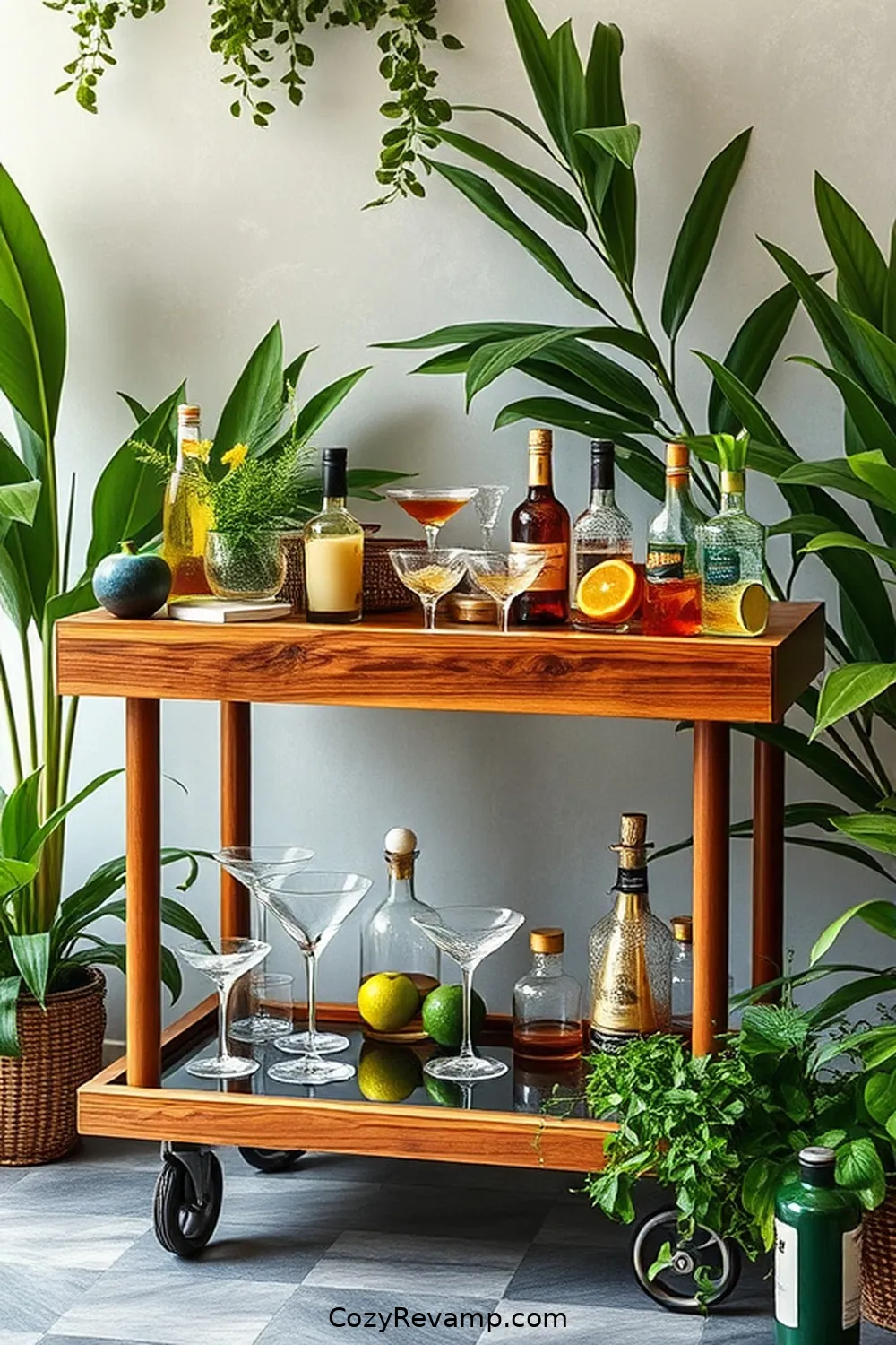 Build a Sustainable Bar Cart for 22 Essential Tips for a Mid-Century Modern Outdoor Patio Using Recycled Wood Material