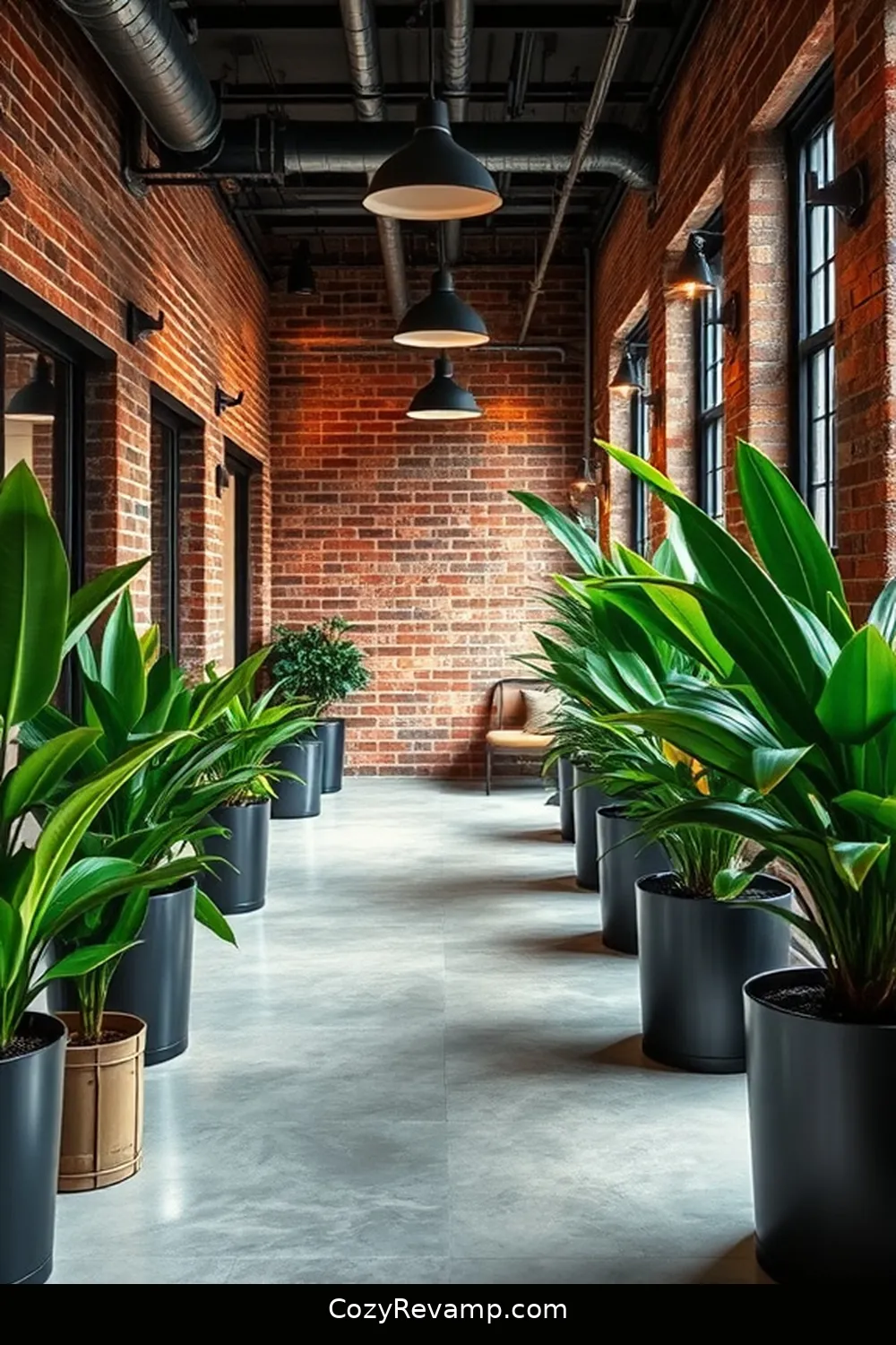 Reclaimed Brick Accent Walls for 22 Inspiring Designs for Industrial Hallways Using Reclaimed Materials