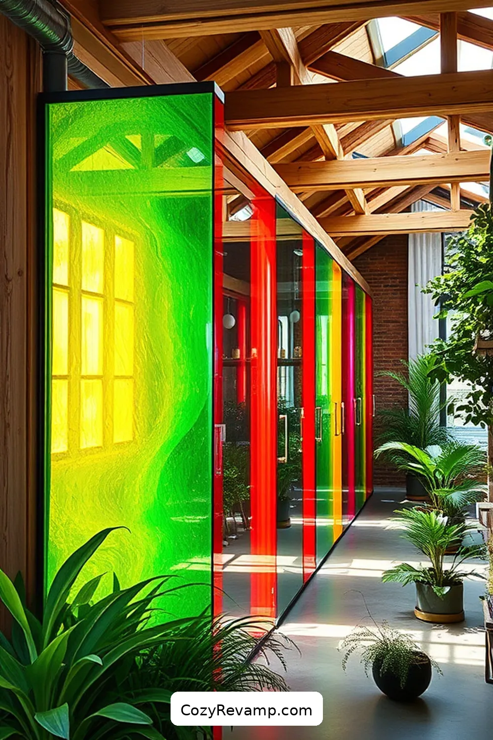 Recycled Glass Wall Dividers for 22 Inspiring Designs for Industrial Hallways Using Reclaimed Materials