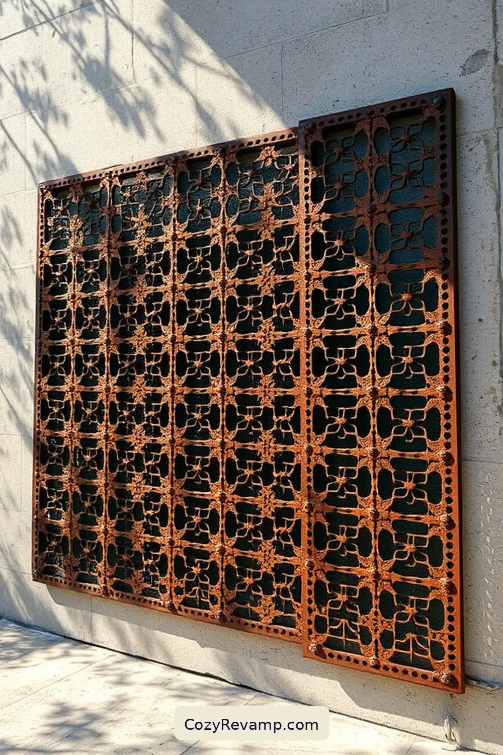 Repurposed Metal Grates as Wall Art for 22 Inspiring Designs for Industrial Hallways Using Reclaimed Materials