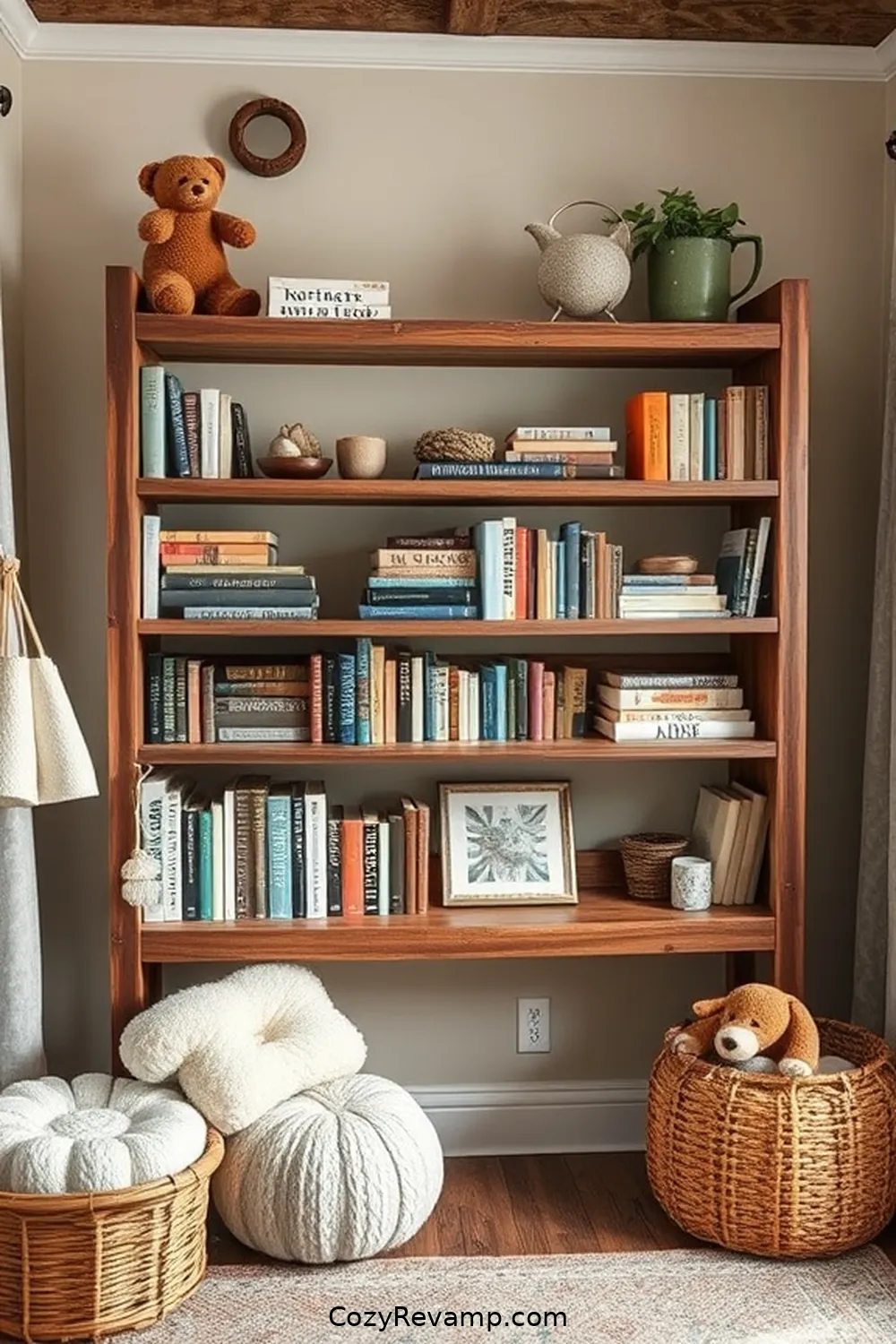22 Key Elements for a Rustic Nursery Using Recycled Wood Material 17 Handcrafted Wooden Bookshelves for 22 Key Elements for a Rustic Nursery Using Recycled Wood Material