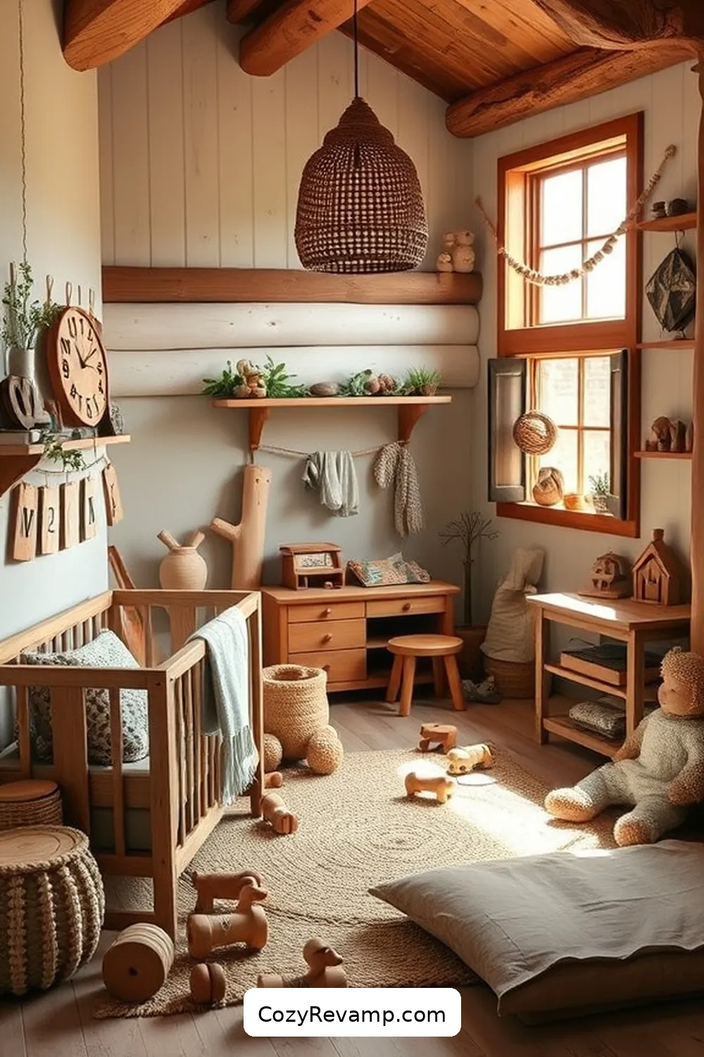 22 Key Elements for a Rustic Nursery Using Recycled Wood Material 5 Handmade Wooden Toys for 22 Key Elements for a Rustic Nursery Using Recycled Wood Material