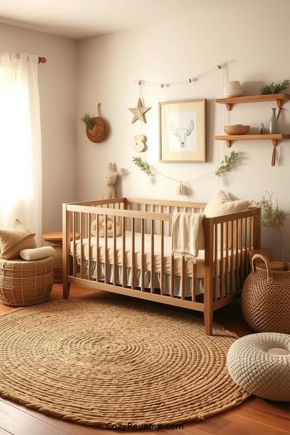 22 Key Elements for a Rustic Nursery Using Recycled Wood Material 9 Natural Fiber Rugs for 22 Key Elements for a Rustic Nursery Using Recycled Wood Material