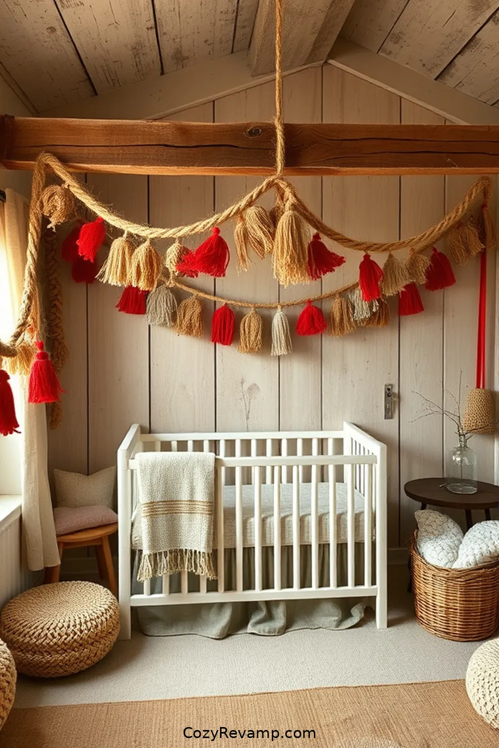 22 Key Elements for a Rustic Nursery Using Recycled Wood Material 23 Rustic Bunting and Garlands for 22 Key Elements for a Rustic Nursery Using Recycled Wood Material