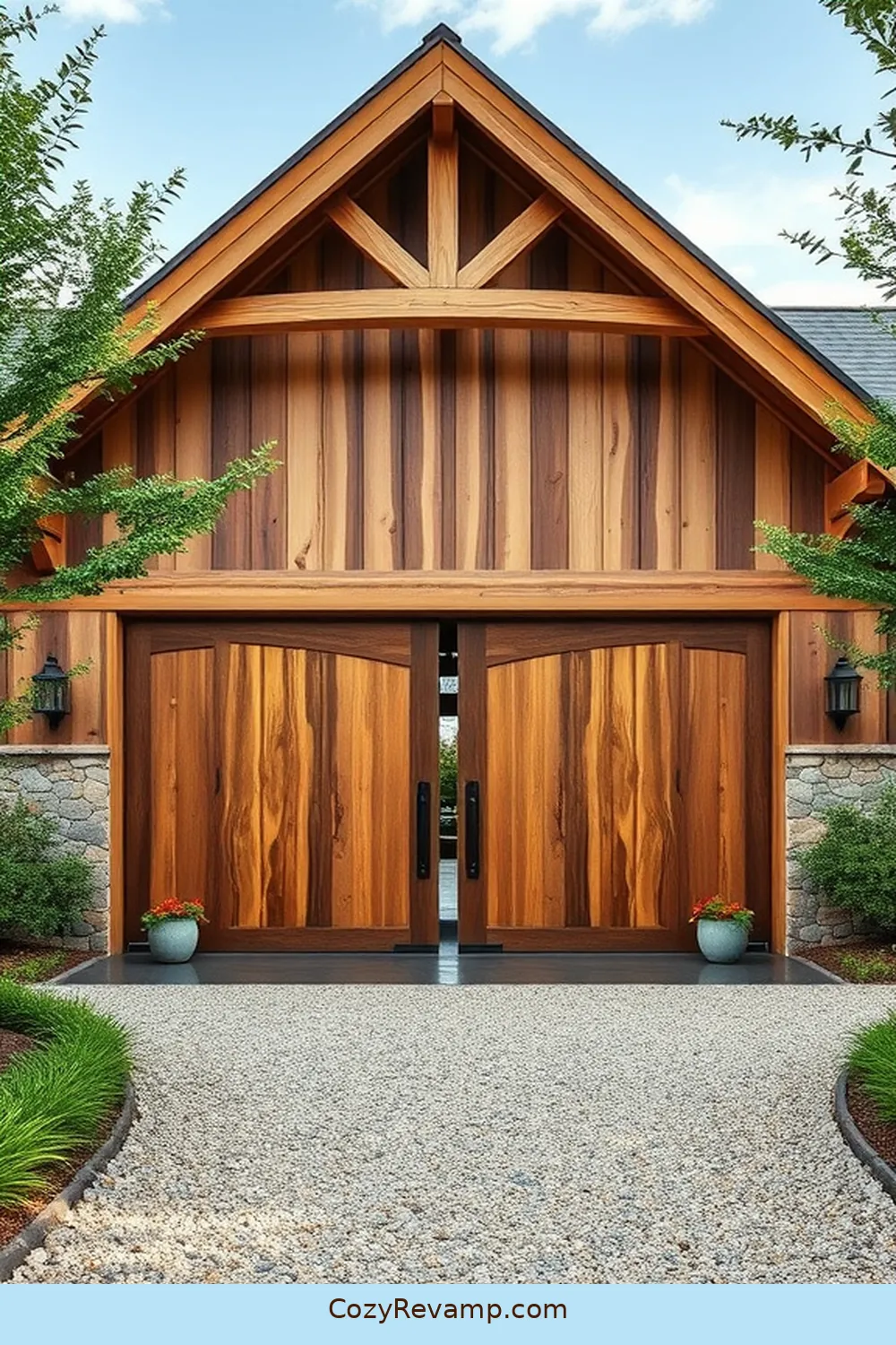 22 Key Features of a Modern Farmhouse Garage With Natural Fibers and Materials 3 Barn Doors for 22 Key Features of a Modern Farmhouse Garage With Natural Fibers and Materials