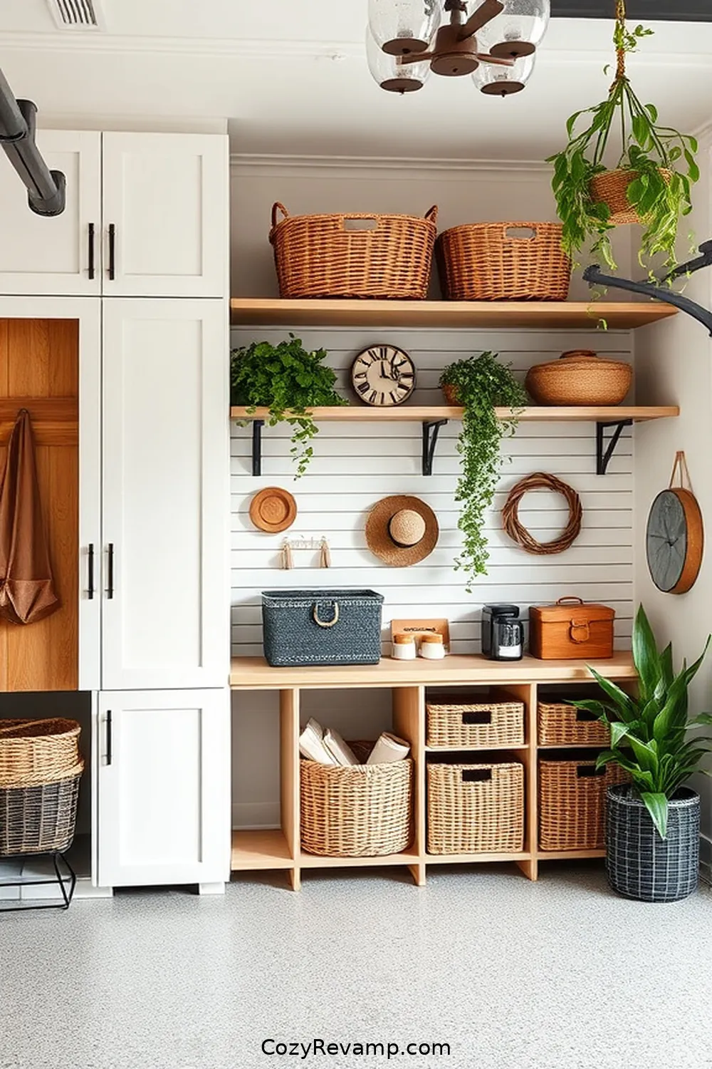22 Key Features of a Modern Farmhouse Garage With Natural Fibers and Materials 20 Customizable Modular Storage for 22 Key Features of a Modern Farmhouse Garage With Natural Fibers and Materials
