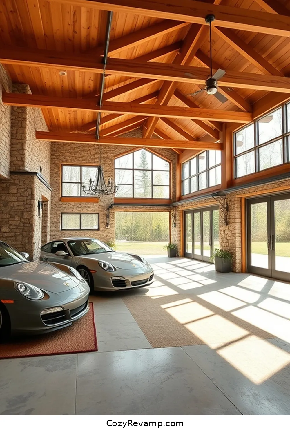 22 Key Features of a Modern Farmhouse Garage With Natural Fibers and Materials 8 Large Windows for Natural Light for 22 Key Features of a Modern Farmhouse Garage With Natural Fibers and Materials