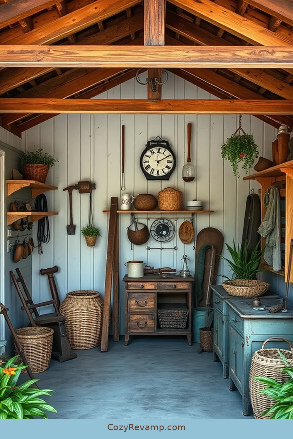 22 Key Features of a Modern Farmhouse Garage With Natural Fibers and Materials 22 Vintage Decor Elements for 22 Key Features of a Modern Farmhouse Garage With Natural Fibers and Materials