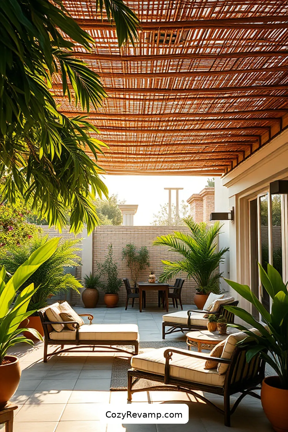 22 Stunning Ideas for Rustic Outdoor Patios Featuring Bamboo Material 18 Bamboo Canopies for Outdoor Lounging for 22 Stunning Ideas for Rustic Outdoor Patios Featuring Bamboo Material
