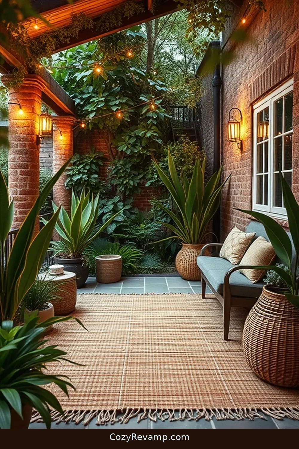 22 Stunning Ideas for Rustic Outdoor Patios Featuring Bamboo Material 16 Bamboo Outdoor Rugs for Comfort for 22 Stunning Ideas for Rustic Outdoor Patios Featuring Bamboo Material